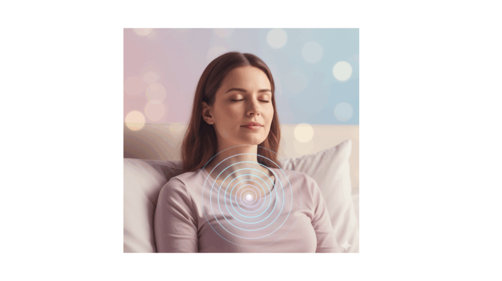Night meditation and breathwork guided by AI sleep app -representing the best AI sleep apps 2025 that help you relax and fall asleep faster