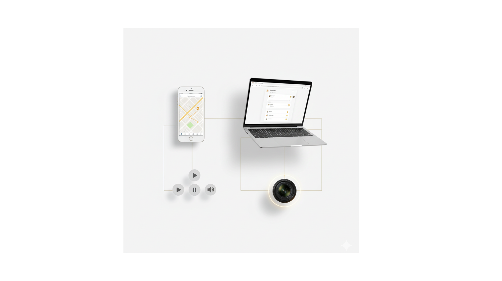 Collage showing everyday AI tools like phones, navigation, and streaming apps that people already use.
